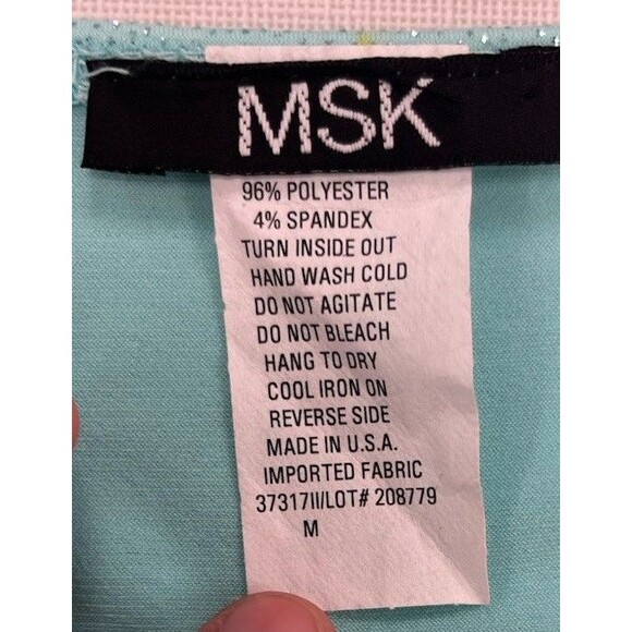 MSK (Medium) Y2K Turquoise Blue beaded sequin tank top winx club fairy (FLAW) - Picture 9 of 11